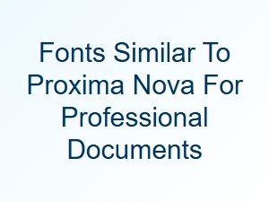 Humanist Sans Serifs for Professional Documents